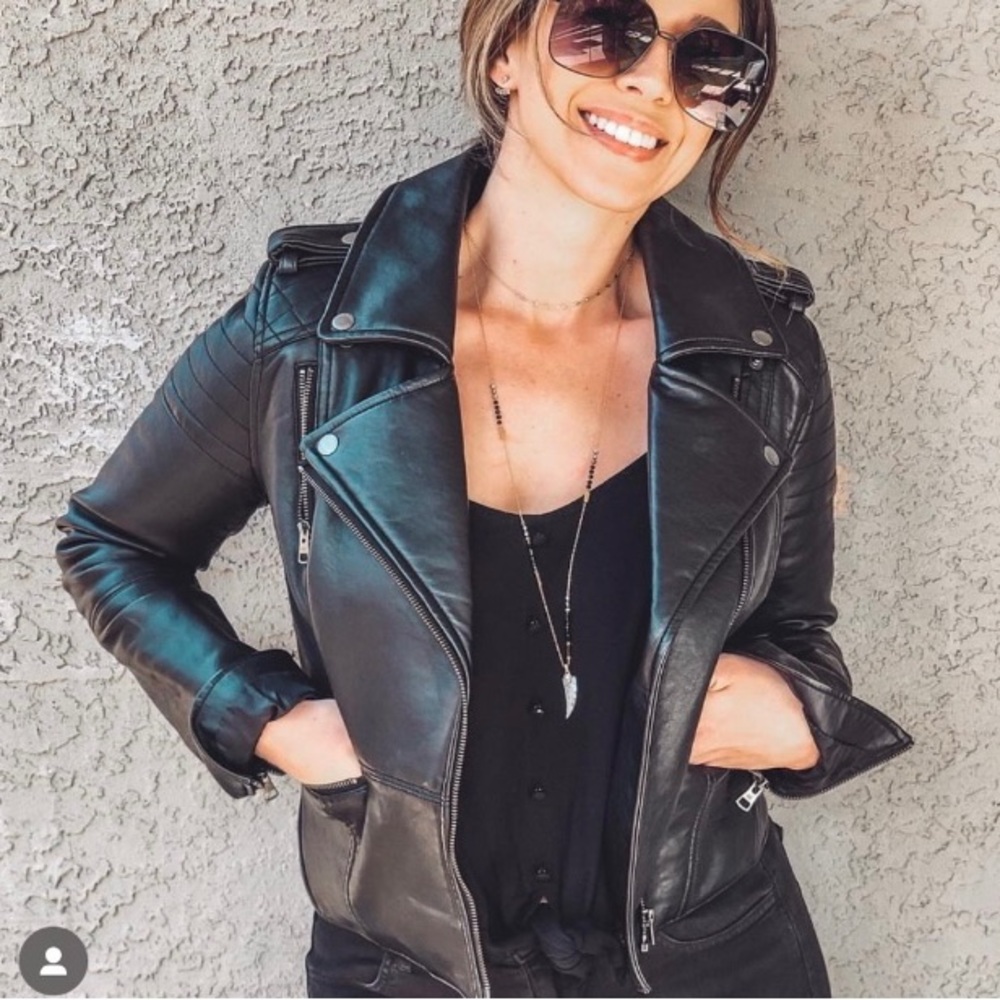 AEO Leather Moto Jacket - Small